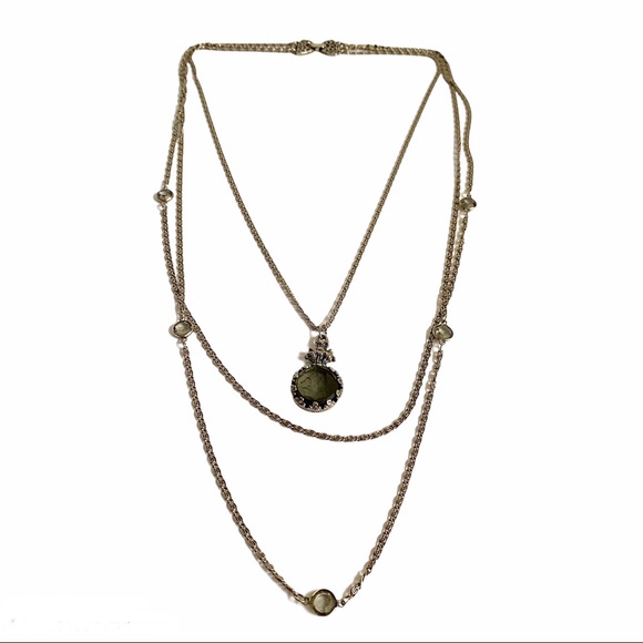 Vintage Jewelry - Vintage Intaglio Layered Multi-strand Necklace